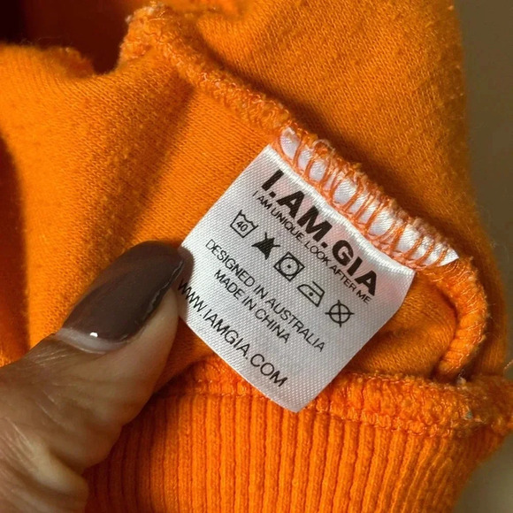 I AM GIA Tracksuit Set Burnt Orange Women’s Size XS/S Y2K - Picture 13 of 14